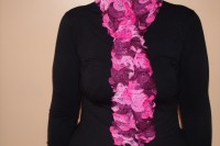 Manta Vários Tons de Rosa com Babados